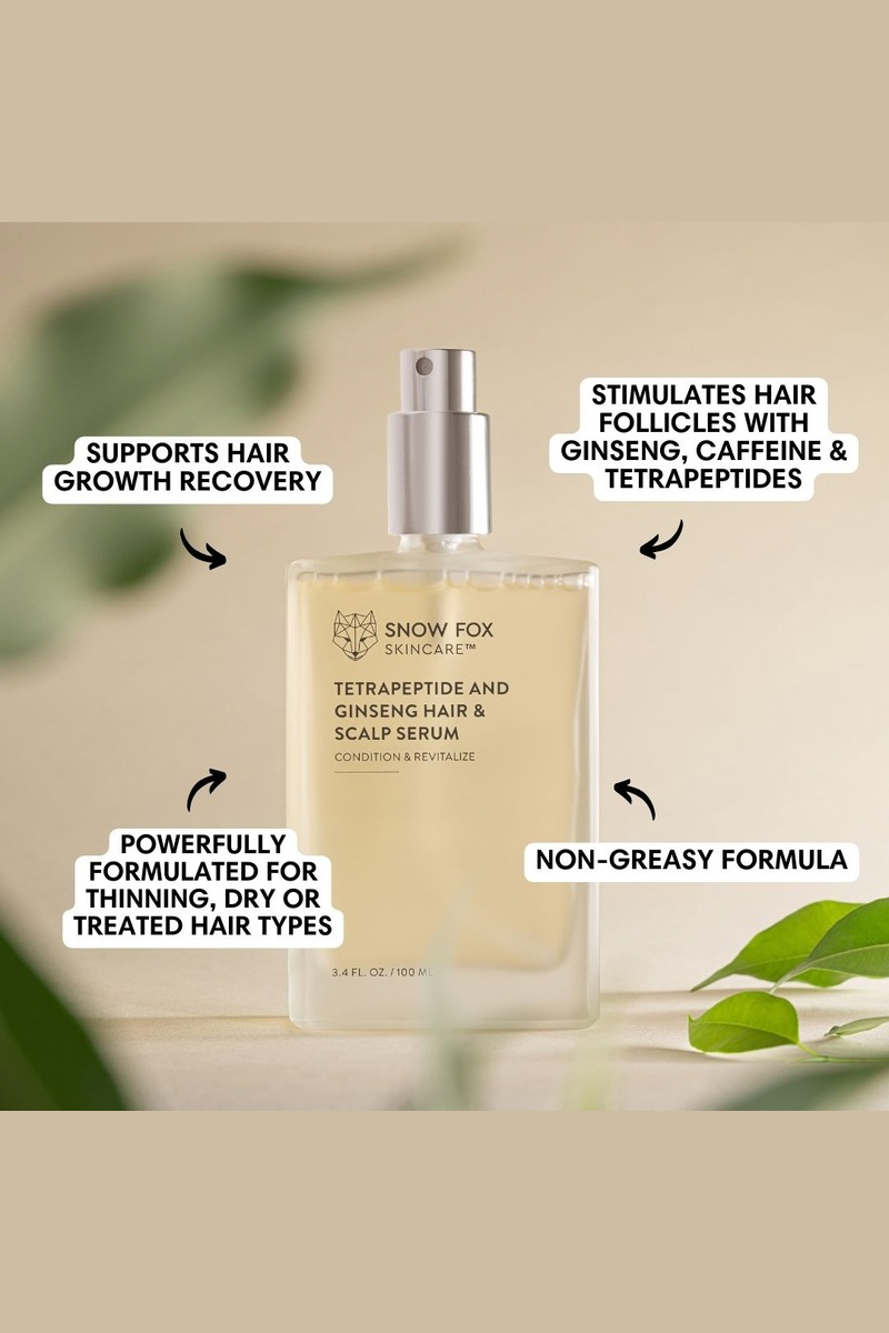 Tetrapeptide and Ginseng Hair & Scalp Serum