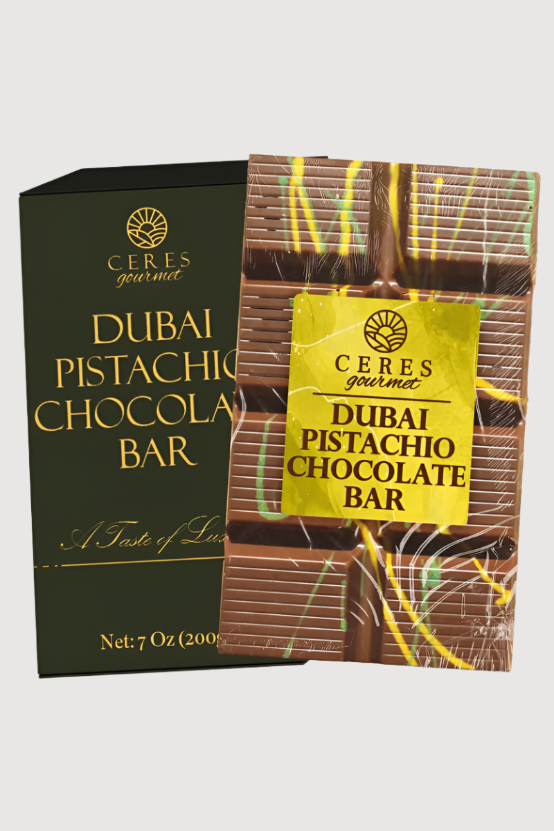 Dubai Chocolate Kunafa Pistachio Bar