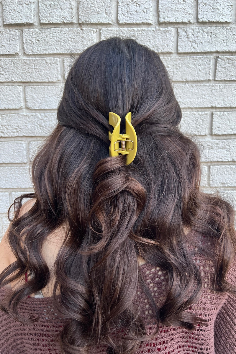 Simple Solid Color Small Hair Claw