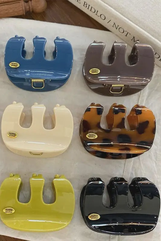 Simple Solid Color Small Hair Claw