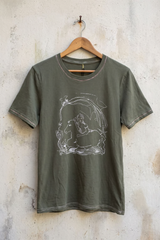 Women's Regular Fit Silk Screen Tee w/Details