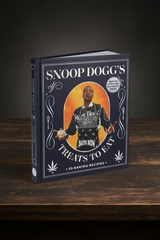Book titled 'Snoop Dogg's Treats to Eat' on a white background