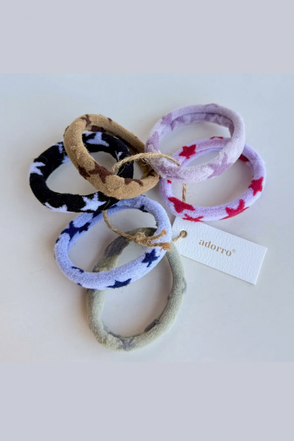 Star Seamless Hair Ties (Set of 6)