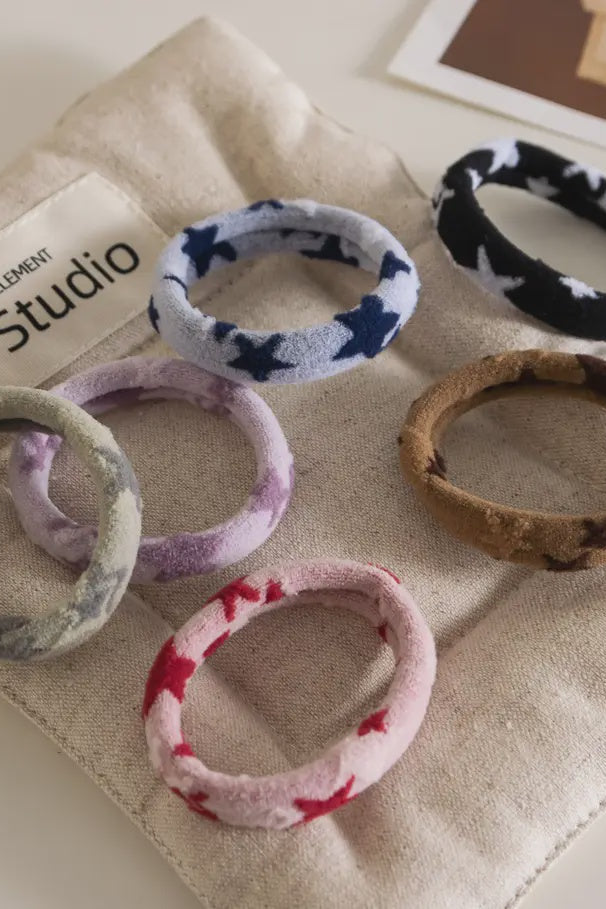 Star Seamless Hair Ties (Set of 6)