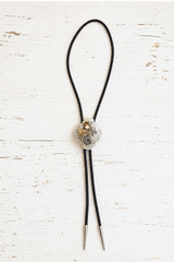 Molten Sterling & Gold Bolo Tie