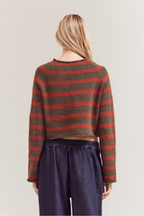 Striped Mock Sweater