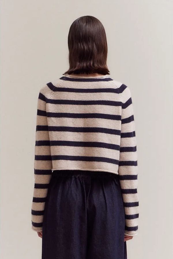Striped Mock Sweater