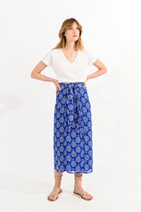 Blue Woven Skirt