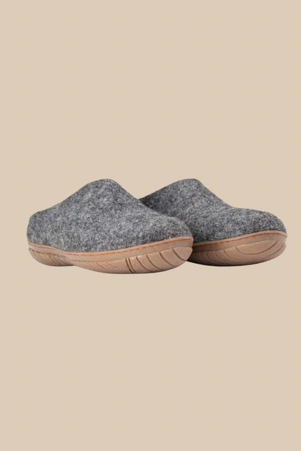Unisex Outdoor Open Heel Slippers with Rubber Sole