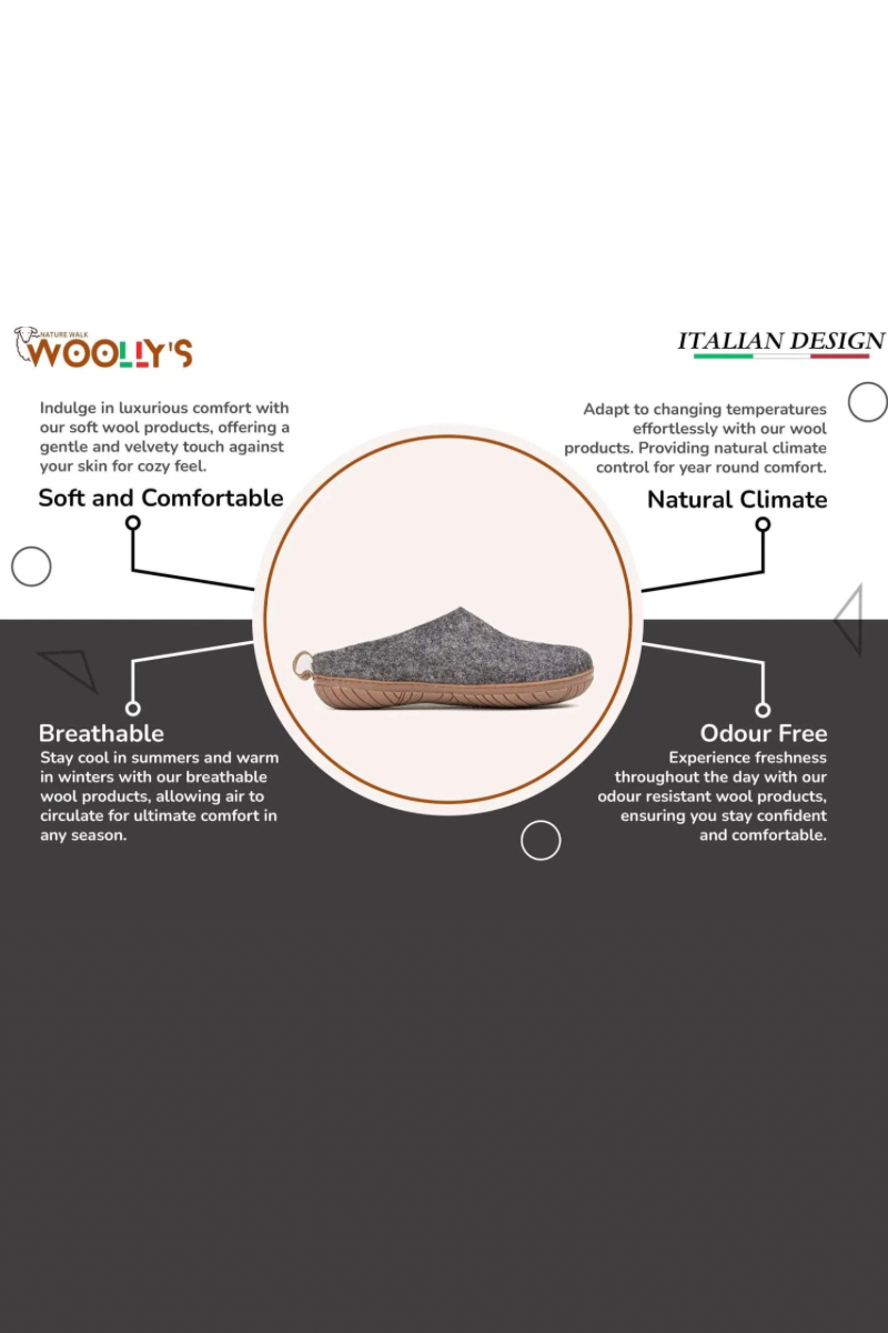 Unisex Outdoor Open Heel Slippers with Rubber Sole
