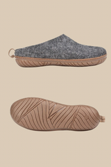 Unisex Outdoor Open Heel Slippers with Rubber Sole