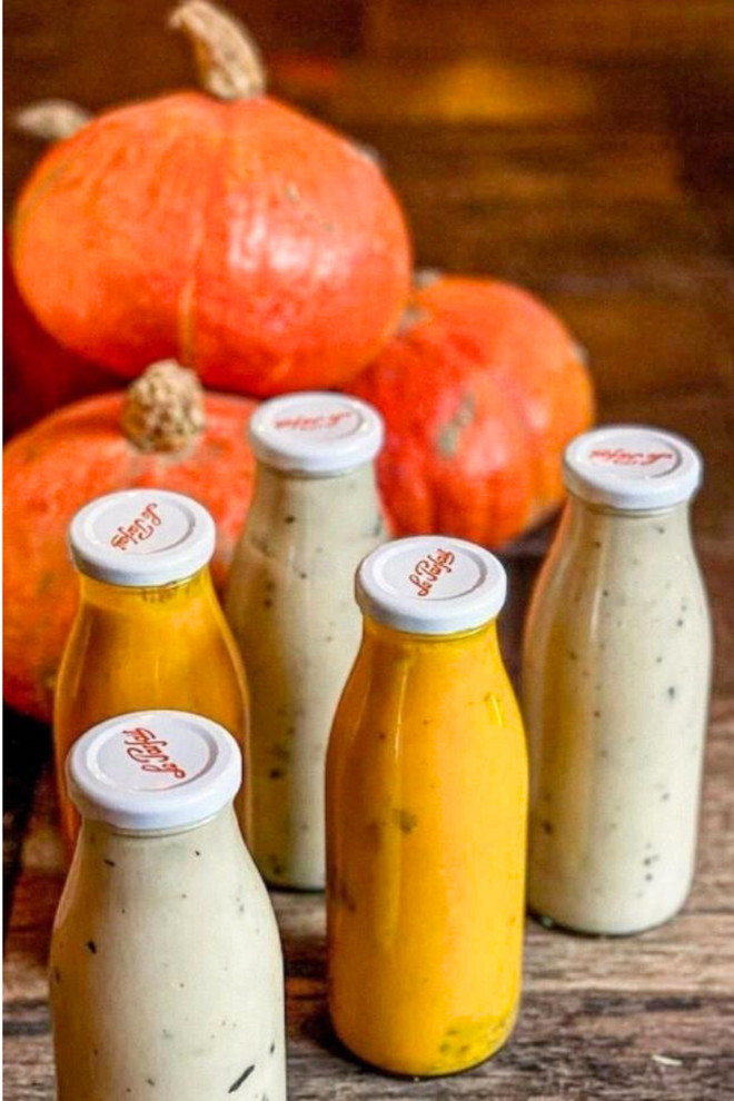 French Glass Milk Beverage Bottle