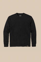 Waffle Knit Thermal Crewneck Top