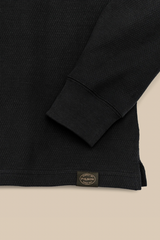 Waffle Knit Thermal Crewneck Top