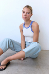 Washed Ringer Tank Top