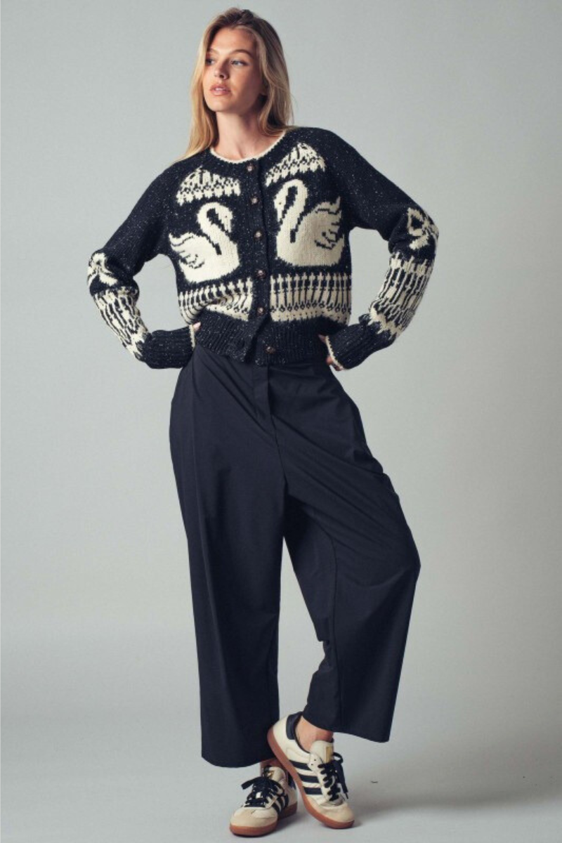Wide-Leg Cropped Utility Pants