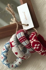 Winter Patterned Thick Seamless Hair Ties (Set of 4)