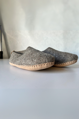Unisex Indoor Shoes with Leather Sole