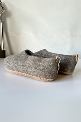 Unisex Indoor Shoes with Leather Sole