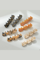 Zoe Triple Cat Face Barrette Hair Clip (Set of 2)
