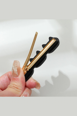 Zoe Triple Cat Face Barrette Hair Clip (Set of 2)