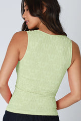 Lace Textured Sweetheart Top