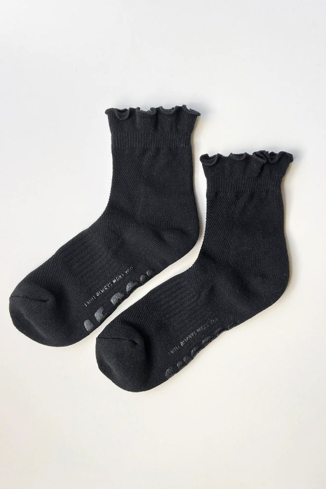 Ruffled Hugger Crew Sock