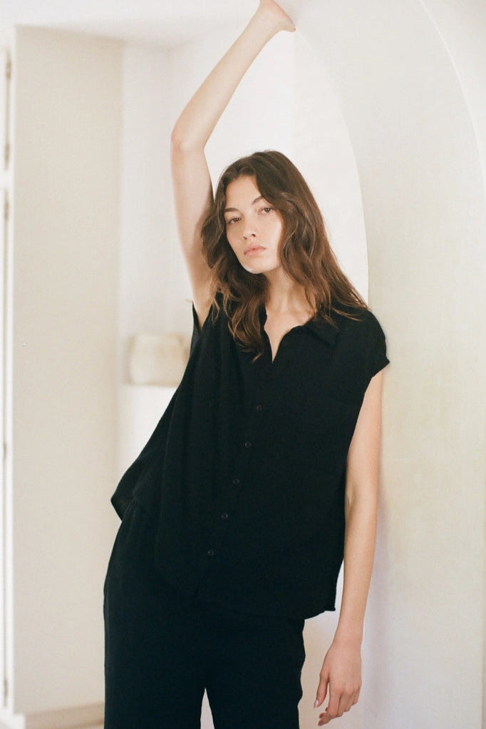 Woven Sleeveless Top