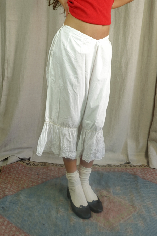 Antique French Cotton Lace Bloomers
