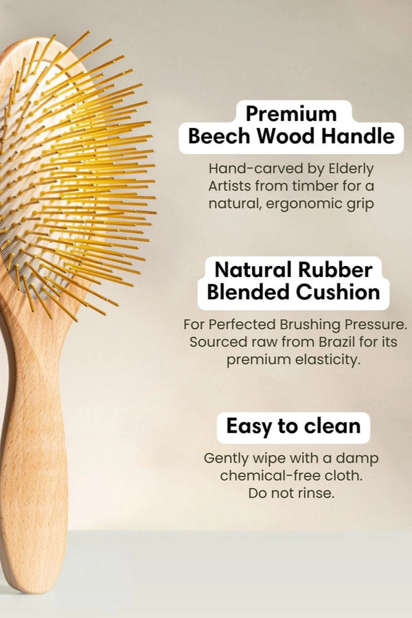 Premium Wood Gua Sha Hair & Scalp Brush