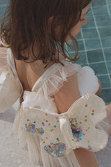 Kids Inflatable Arm Bands Cotton Candy Glitter