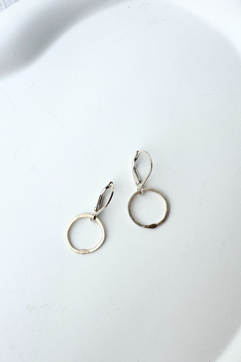 Sterling Circle Earrings