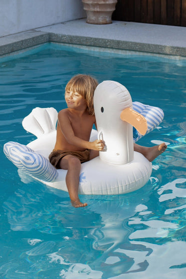 Kids Ride-On Sid the Seagull Blue Stripe