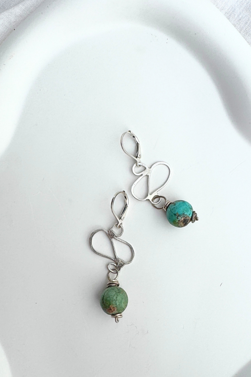 African Turquoise Earring