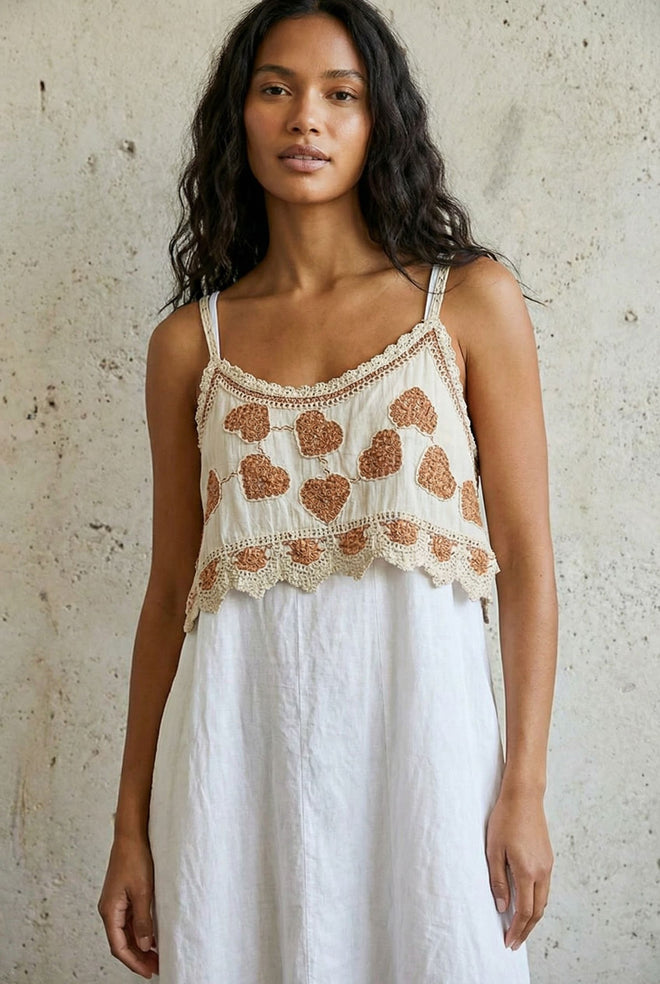 Heart Crochet Tank