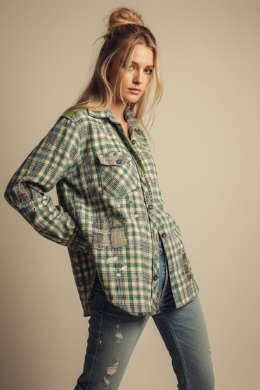 YD Plaid Kelly Western Shirt