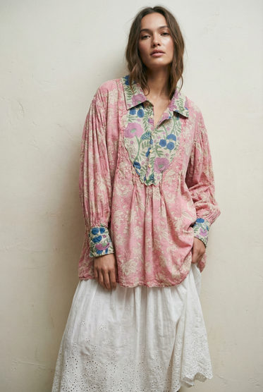 Block Print Tora Top