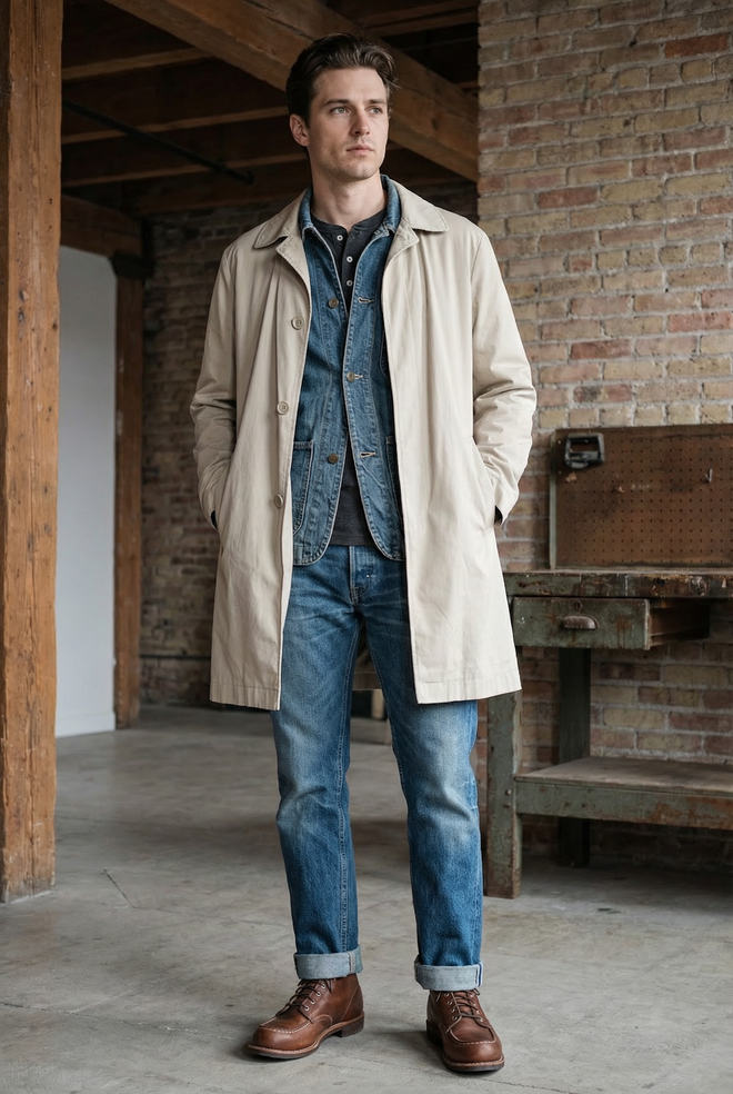 Vintage Bruce Field Paris Trench Coat