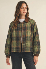 Plaid Quilted Jacket