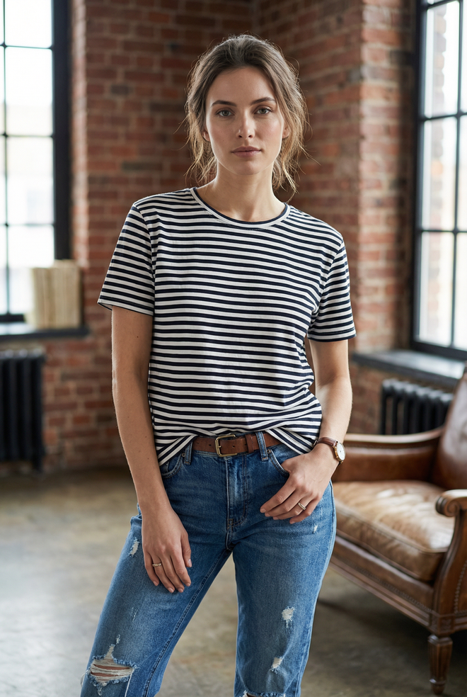 Vintage French Marinière SS Tee