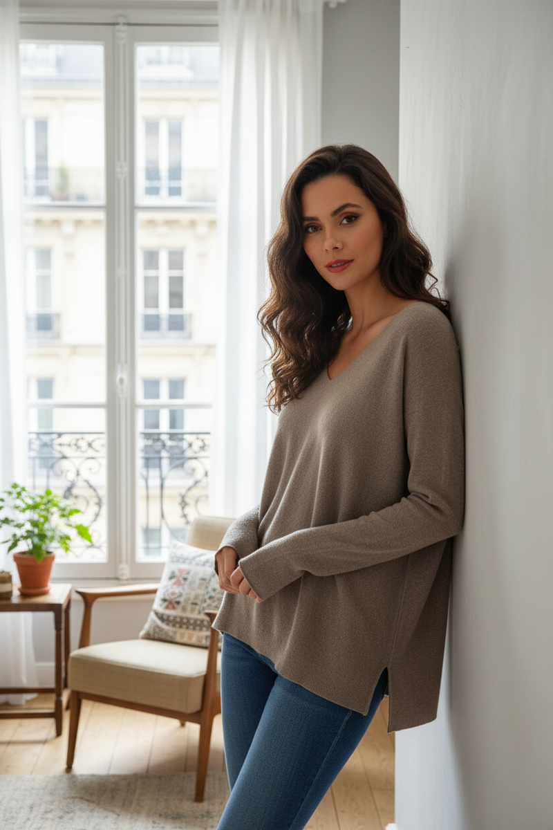 Vneck Soft Sweater