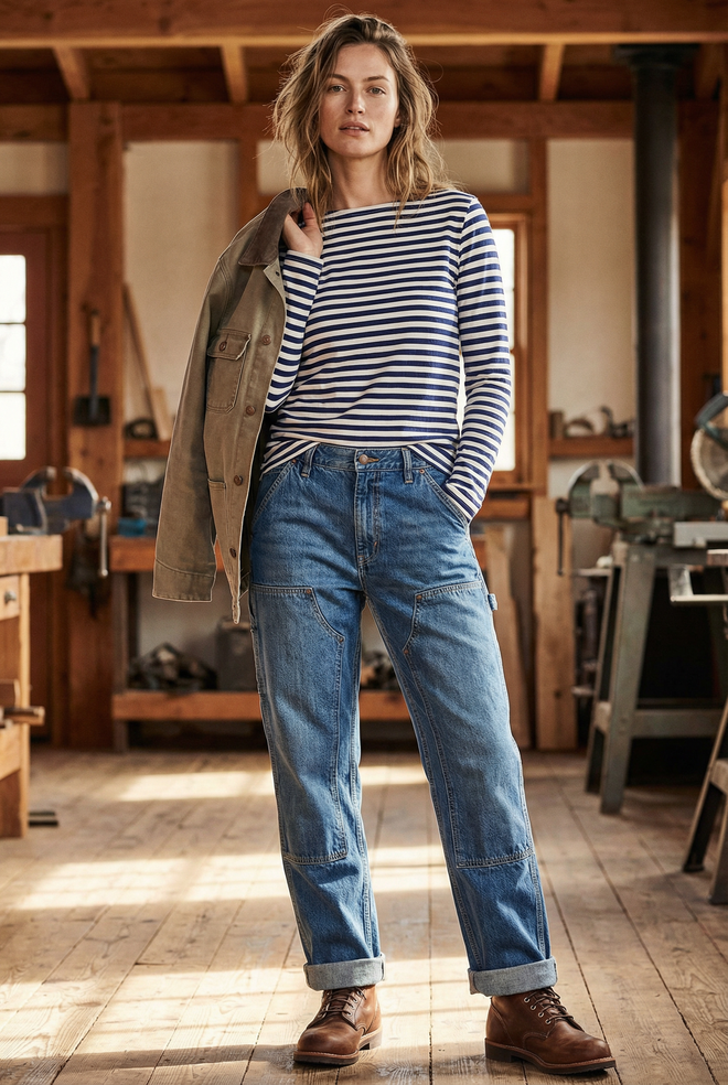 French Vintage Marinière Top