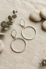 Sterling Circle Earrings