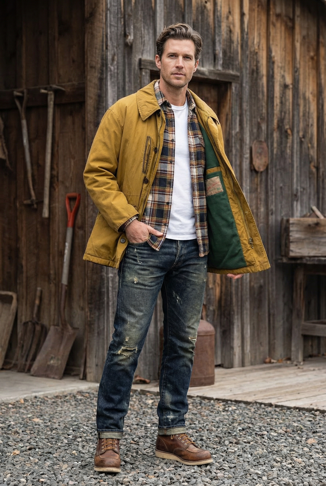 Vintage French Field Jacket — “World Series” Label