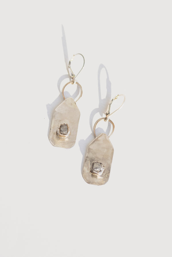 Raw Diamond Earrings