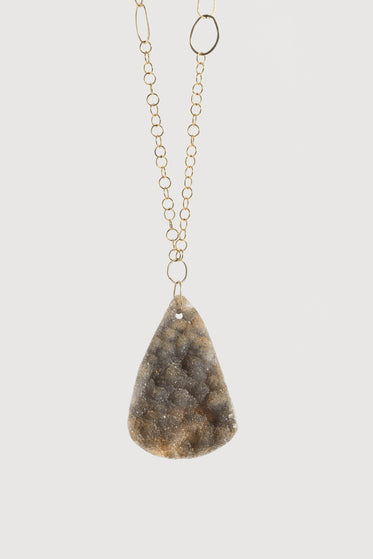 Druzy Triangle Necklace