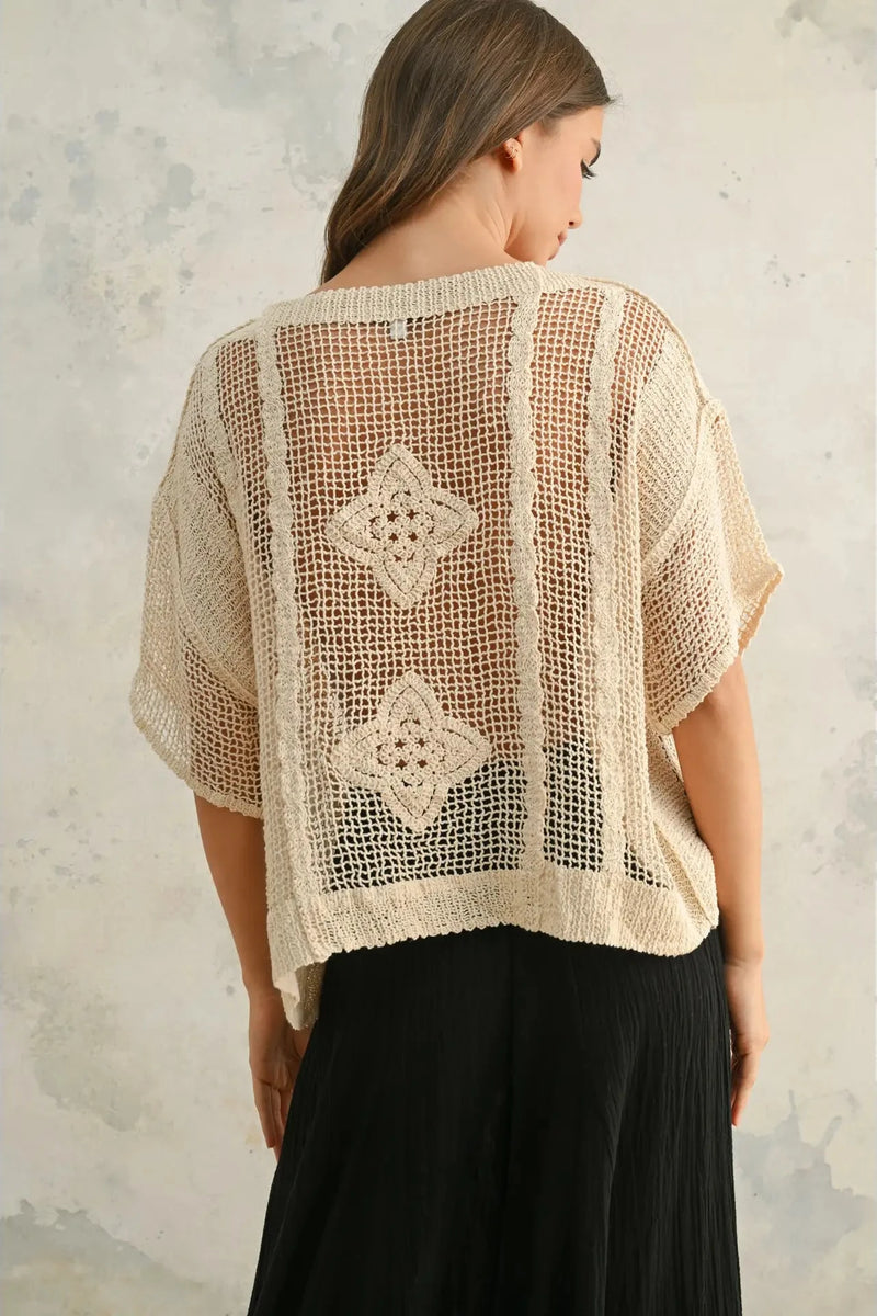 Crochet Knit  Top