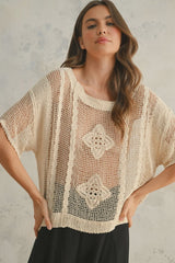 Crochet Knit  Top