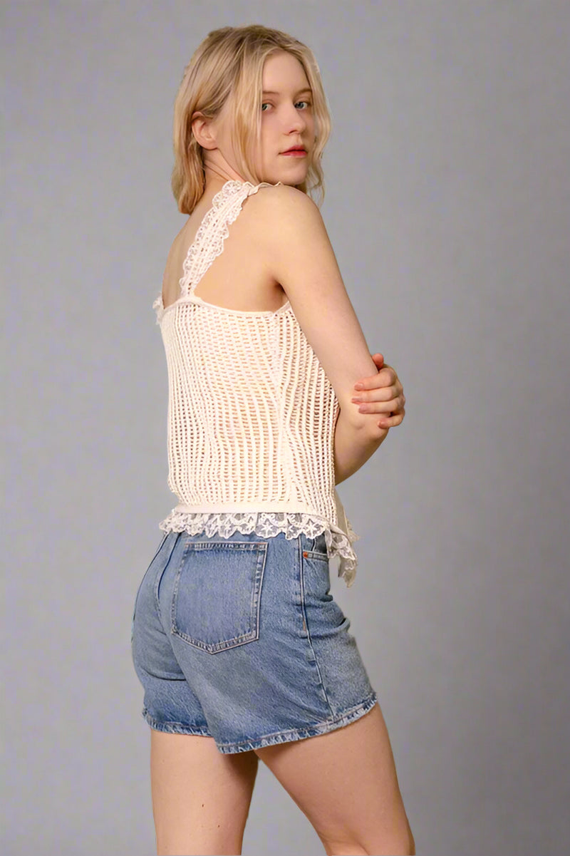 Lace Trim Tank