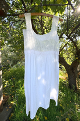 Antique French Cotton & Lace Chemise Dress
